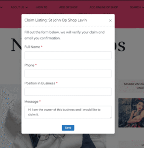 Claim Your Listing