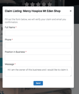 Claim Op Shop Listing